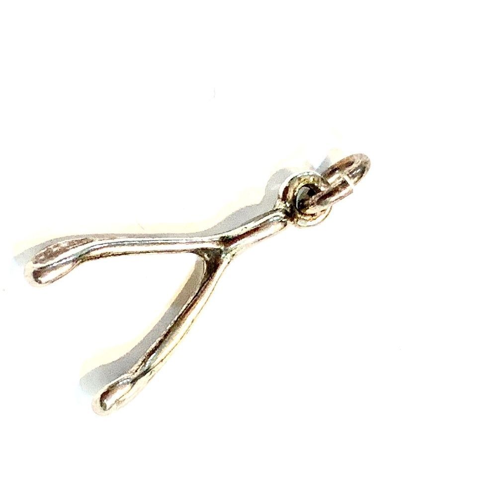 .925 Wishbone Sterling Silver Jewelry Charm #turkey #wish